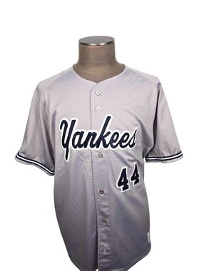Vintage NY Yankees Alleson Athletic Road Jersey #44 - Mesh Back & Underarms- XL